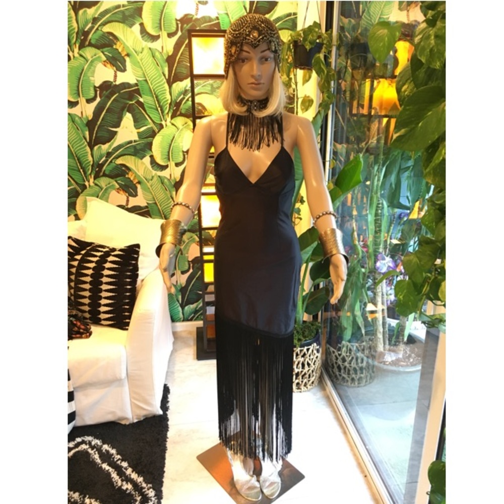 Vintage Dress w/Fringe